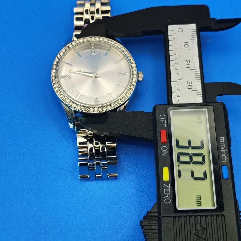Vintage‎ Folio 38mm Women's Quartz Fashion Watch Rhinestone Bezel New W/ Box